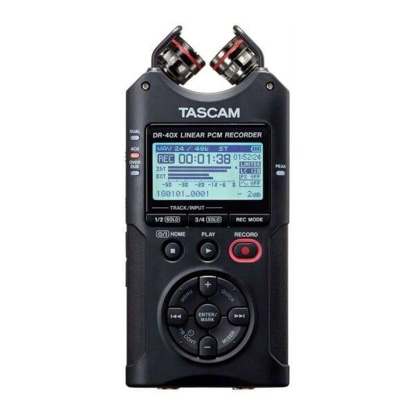 Tascam DR-40X Portable 4-Track Audio Recorder